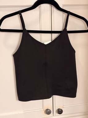 Puma x GOOP Ellavate Tank Top Sports Bra Workout Athletic Casual Black Size S
